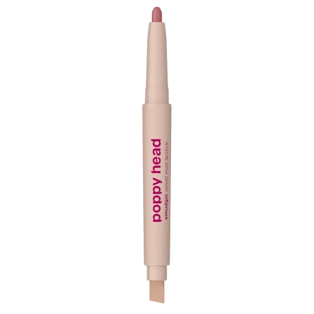 Poppy Head - Smudgic Velvet Matt Lipstick - Matná rtěnka v tužce - 06 Charm Whisper - 0,85 g