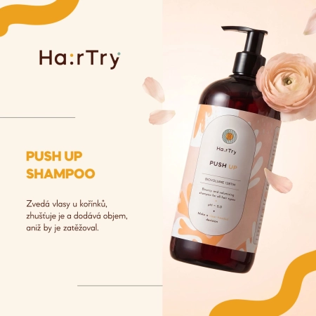 HairTry - Push Up - Šampon pro pružnost a objemu - 500 ml