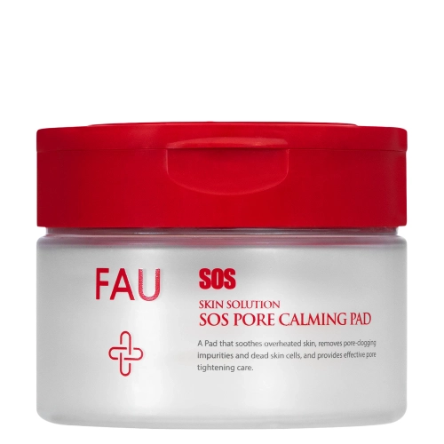 FAU - Skin Solution SOS Pore Calming Pad - Zklidňující tamponky na obličej - 70 ks/175 ml