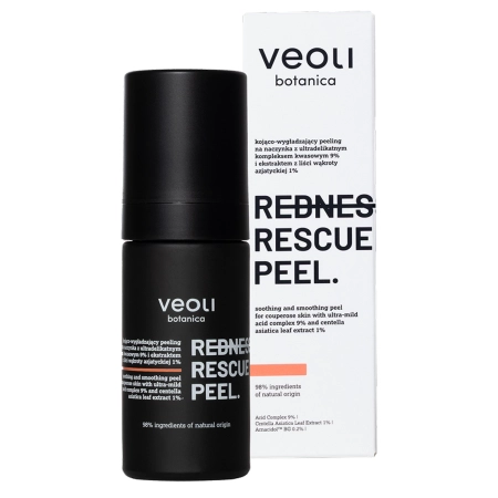 Veoli Botanica - Redness Rescue Peel - Zklidňující a vyhlazující peeling na červené žilky - 30 ml 
