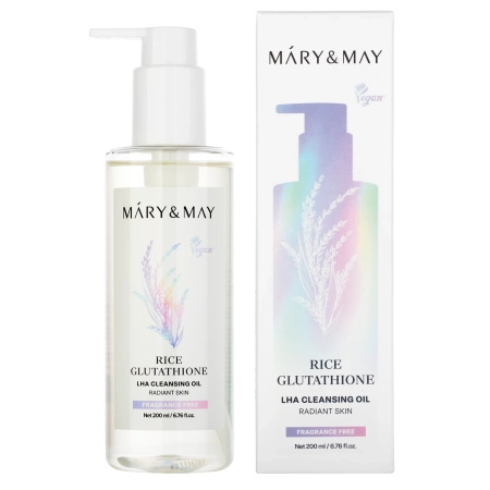 Mary&May - Rice Glutathione LHA Cleansing Oil - Čisticí olej na obličej - 200 ml