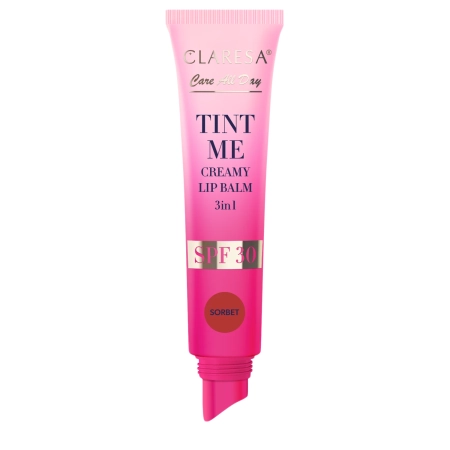 Claresa - Tint Me Creamy Lip Balm 3in1 SPF 30 - Barvící balzám na rty s SPF 30 - Sorbet - 12 ml