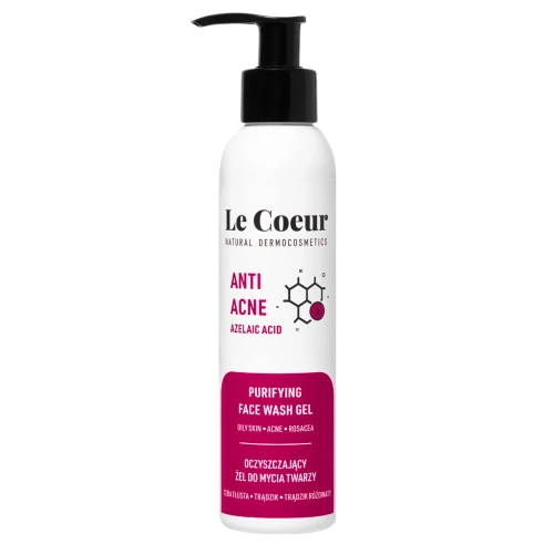 Le Coeur - Anti Acne - Dermo čisticí gel na obličej s kyselinou azelaovou a jablečnou - 150 ml
