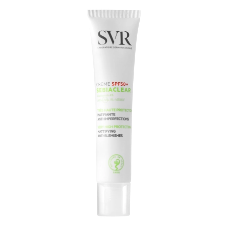 SVR - Sebiaclear Creme SPF50 - Ochranný, matující krém SPF 50 pro aknózní pleť - 40 ml