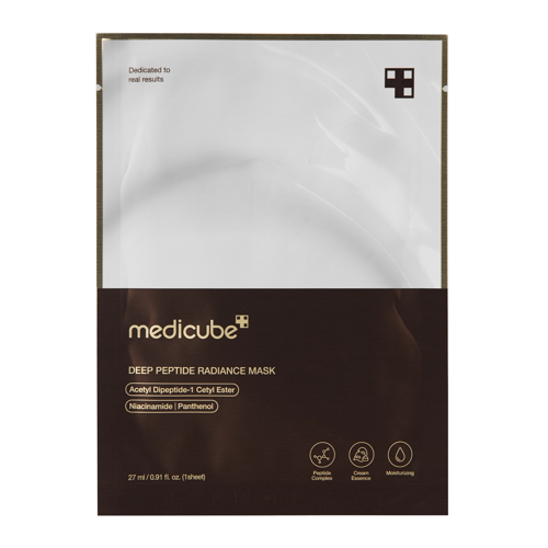 Medicube - Deep Peptide Mask - Rozjasňující pleťová maska v plátýnku s peptidy - 1ks/27ml