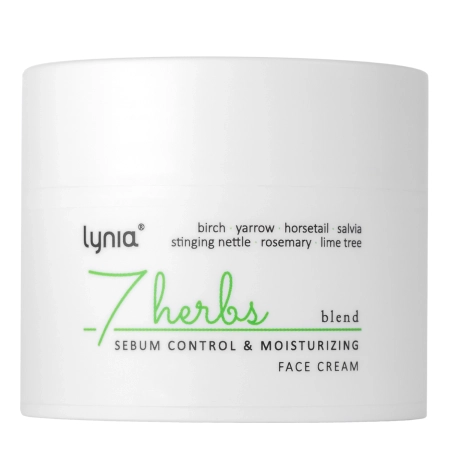 Lynia - 7 Herbs - Sebum Control, Moisturizing - Hydratační krém regulující kožní maz - 50 ml