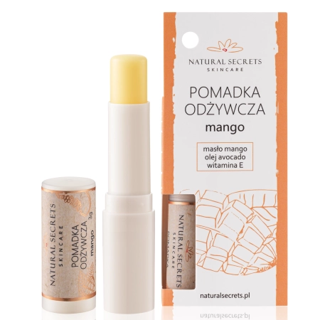 Natural Secrets - Balzám na rty - Mango - 3,5 g