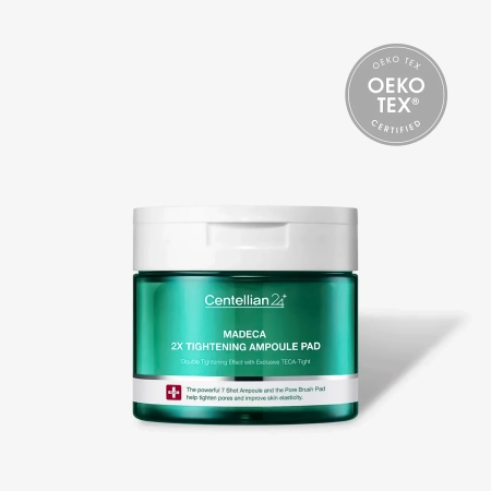 Centellian24 - Madeca Double Tightening Ampoule Pad - Polštářky na obličej se zpevňujícím sérem  - 60 ks