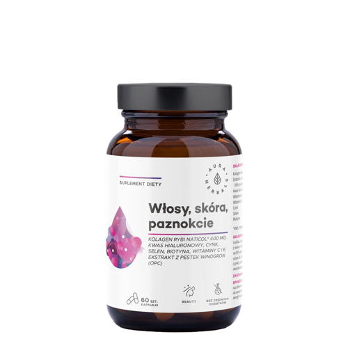 Aura Herbals - NatiCo Rybí kolagen Vlasy Pokožka Nehty - Kapsle - 60 ks