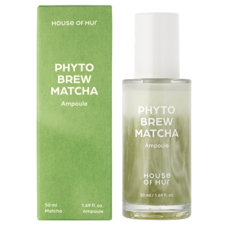 House of Hur - Phyto Brew Matcha Ampoule - Ampulka hydratační a rozjasňující - 50 ml