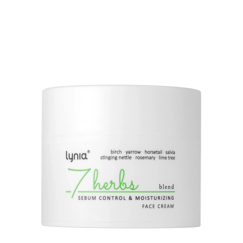 Lynia - 7 Herbs - Sebum Control, Moisturizing - Hydratační krém regulující kožní maz - 50 ml