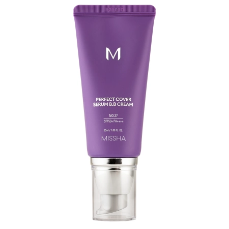 Missha - M Perfect Cover Serum BB Cream SPF50+/PA++++ - Krycí BB sérum - No.27 Honey Beige - 50 ml
