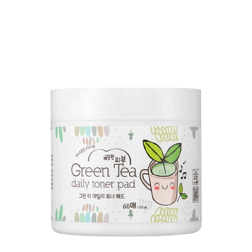 Esfolio - Pure Skin Green Tea Daily Toner Pads - Tonizující polštářky se zeleným čajem - 130 ml/60 ks