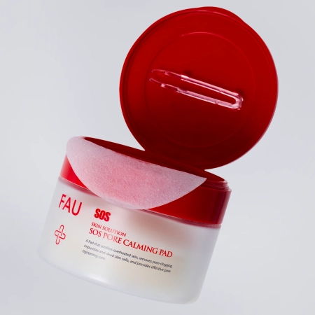 FAU - Skin Solution SOS Pore Calming Pad - Zklidňující tamponky na obličej - 70 ks/175 ml