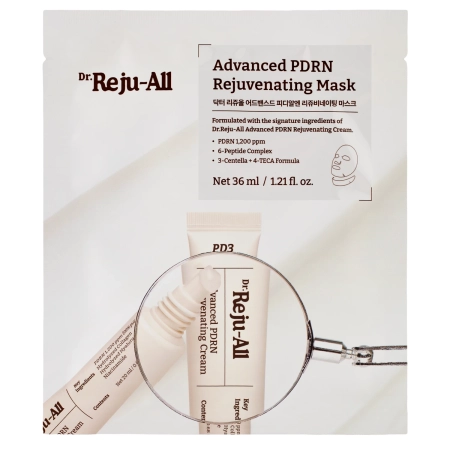 Dr. Reju-All - Advanced PDRN Rejuvenating Mask - Regeneračně-zpevňující plátýnková maska - 4 ks/36 ml
