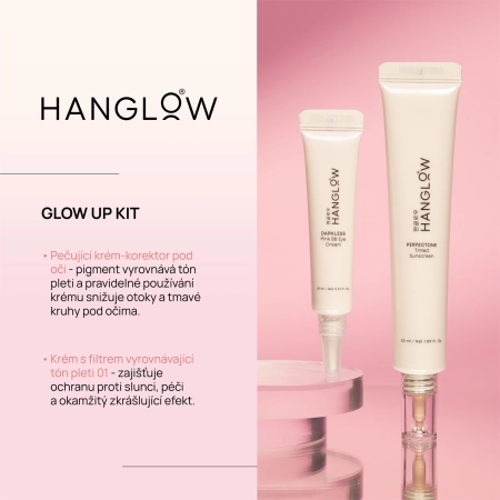 HanGlow - GlowUp Kit 01 - Oční krém 15 ml + Tónovací opalovací krém 50 ml