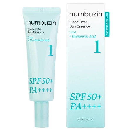 Numbuzin - No.1 Clear Filter Sun Essence SPF50+ PA++++ - Rozjasňující filtrační esence - 50ml