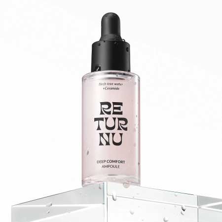 Returnu - Deep Comfort Ampoule - Hydratační ampule na obličej s březovou vodou a ceramidy - 30 ml