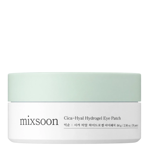 Mixsoon - Cica-Hyal Hydrogel Eye Patch - Zklidňující a hydratační hydrogelové náplasti pod oči - 60ks.