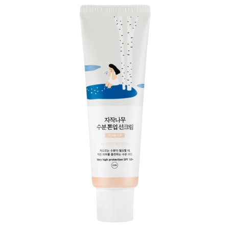 Round Lab - Birch Moisture Tone-Up Sunscreen - Tónovací opalovací krém - 50 ml