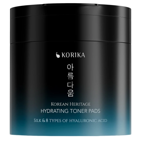 KORIKA - Korean Heritage Silk & 8 Types of Hyaluronic Acid Super Hydrating Toner Pads - Hydratační tonizační tamponky na obličej - 70 ks