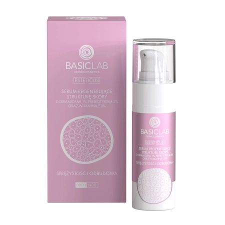 BasicLab - Esteticus - Elasticita a obnova - Regenerační pleťové sérum s ceramidy 1 % - 30 ml