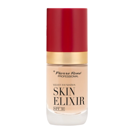Pierre Rene - Skin Elixir SPF30 Velvet Foundation - Dlouhotrvající Make-up na obličej - 03 - 25 ml