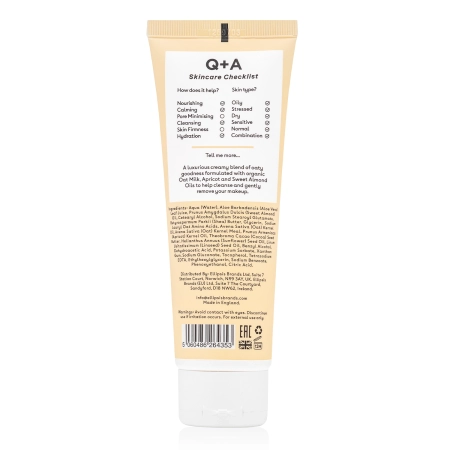 Q+A - Oat Milk Cream Cleanser - Krémová mycí emulze s ovesným mlékem - 125 ml