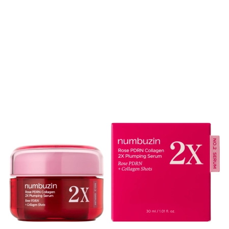 Numbuzin - No.2 Rose PDRN Collagen 2X Plumping Serum - Zpevňující a vyplňující sérum - 30 ml