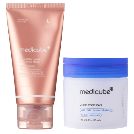 Medicube - Sada Smoothing Night Duo - Peeling 155 ml + Maska 75 ml