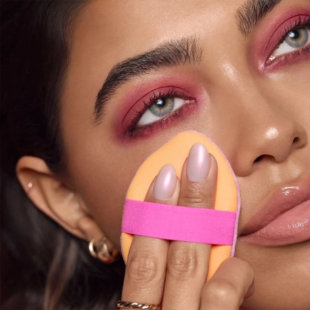 Real Techniques - Miracle Powder Puff - Dvouvrstvá houbička na nanášení make-upu a pudru - 1 ks