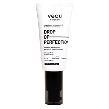 Veoli Botanica - Drop Of Perfection - Vyhlazující a krycí BB krém - 3.0 W - Golden Beige - 30 ml