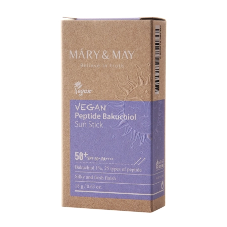 Mary&May - Vegan Peptide Bakuchiol Sun Stick SPF50+/PA++++ - SPF krém v tyčince - 18 g 