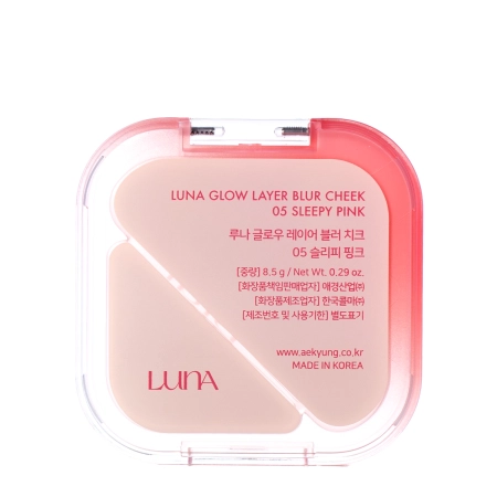 LUNA - Glow Layer Blur Cheek - Duo tvářenka - 05 Sleepy Pink - 8,5 g