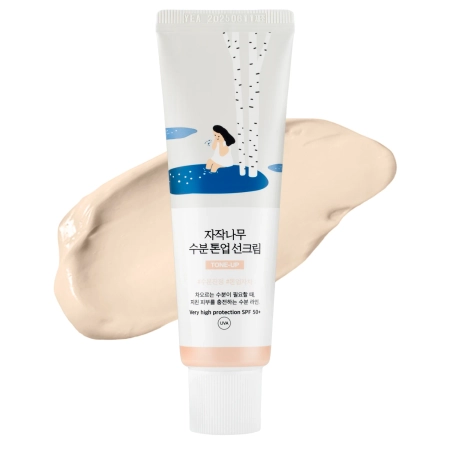 Round Lab - Birch Moisture Tone-Up Sunscreen - Tónovací opalovací krém - 50 ml