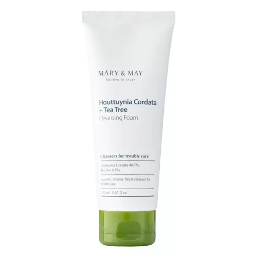Mary&May - Houttuynia Cordata + Tea Tree Cleansing Foam - Mycí pěna s Houttuynia Cordata a tea tree - 150 ml