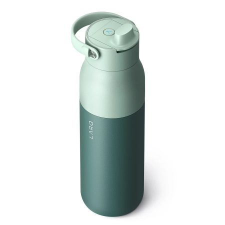 LARQ - Bottle PureVis 2 - Inteligentní, samočisticí filtrační lahev, UV-C světlo - Eucalyptus Green - Objem: 1 l