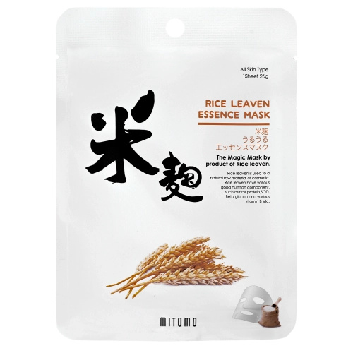 Mitomo - Uruuru Rice Leaven Essence - Rýžová maska - 1 ks/25 g