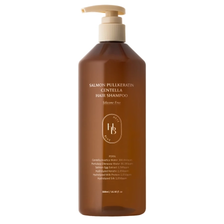 HEVEBLUE - Salmon PullKeratin Centella Hair Shampoo - Regenerační šampon na vlasy - 500 ml