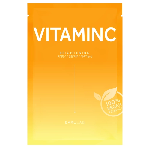Barulab - The Clean Vegan Vitamin C Mask - Rozjasňuící plátýnková maska - 1ks/23g