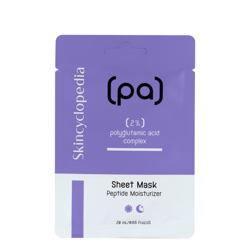 Skincyclopedia - Sheet Mask Polyglutamic Acid - Hloubkově hydratační plátýnková maska - 1ks/20 ml