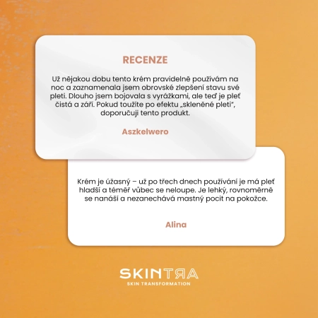SkinTra - Let Your Skin Drink Up - Prebiotický hydratační krém - Lahvička 50 ml