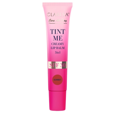 Claresa - Tint Me Creamy Lip Balm 3in1 SPF 30 - Barvící balzám na rty s SPF 30 - Sorbet - 12 ml