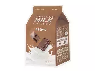 A'pieu - Milk One Pack  Mask - Chocolate - Textilní mléčná pleťová maska - 21 g
