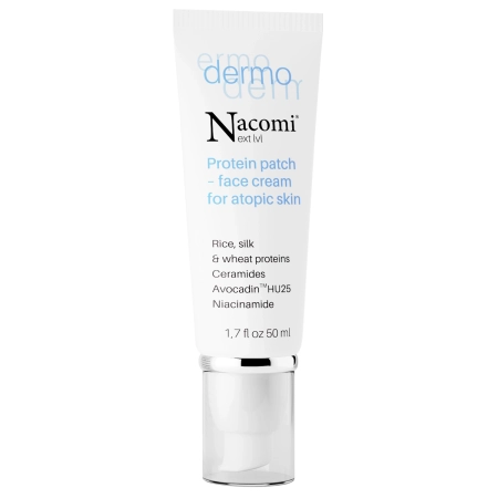 Nacomi - Dermo - Protein Patch - Face Cream for Atopic Skin - Proteinová náplast - Krém pro atopickou pokožku - 50 ml
