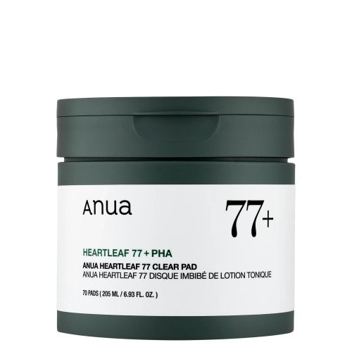 Anua - Heartleaf 77% Clear Pad - Zklidňující polštářky s extraktem z toulně srdčité - 70 ks.