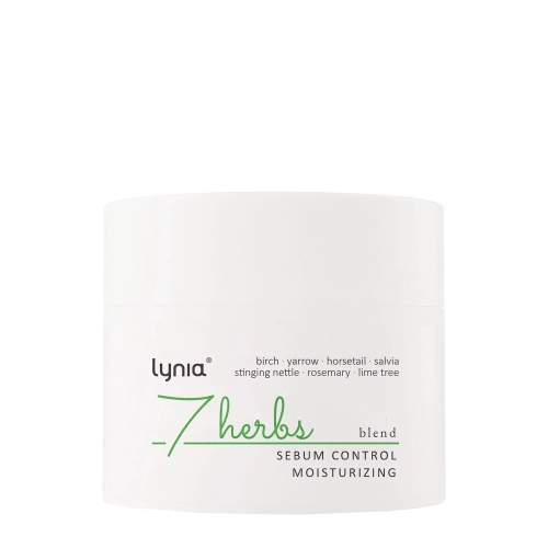 Lynia - 7 Herbs - Sebum Control, Moisturizing - Hydratační krém regulující kožní maz - 50 ml