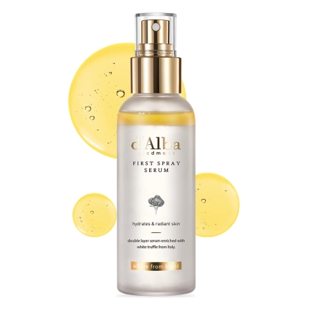 d'Alba - White Truffle First Spray Serum - Rozjasňující a hydratační pleťové sérum ve spreji - 100 ml