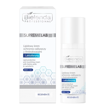 Bielenda Professional - Supremelab - Ochranný a vyživující lipidový krém s aminokyselinami a laktoferinem - 50 ml