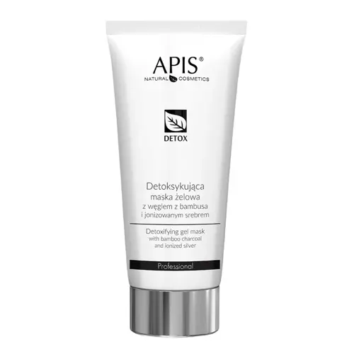 Apis - Professional - Detox - Detoxifying Gel Mask with Bamboo Charcoal and Ionized Silver - Detoxikační gelová maska s bambusovým uhlím a ionizovaným stříbrem - 200 ml